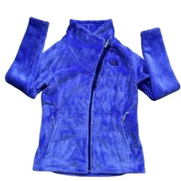 The North Face Women JACKET Jacket Cozy Plush Full Zip Sz S/P Purplish Blue - Picture 1 of 12